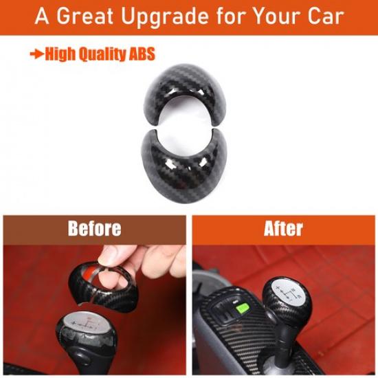 ABS Карбоновая Накладка на Ручку КПП для Benz Smart Fortwo 451 2009-15