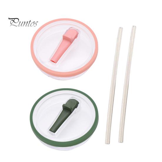 

2 комплекта крышек для стаканов объемом 40 унций с трубочкой для Stanley Quencher, многоразовая сменная крышка с трубочкой, брызгозащитная крышка для стакана HydroJug Traveler A