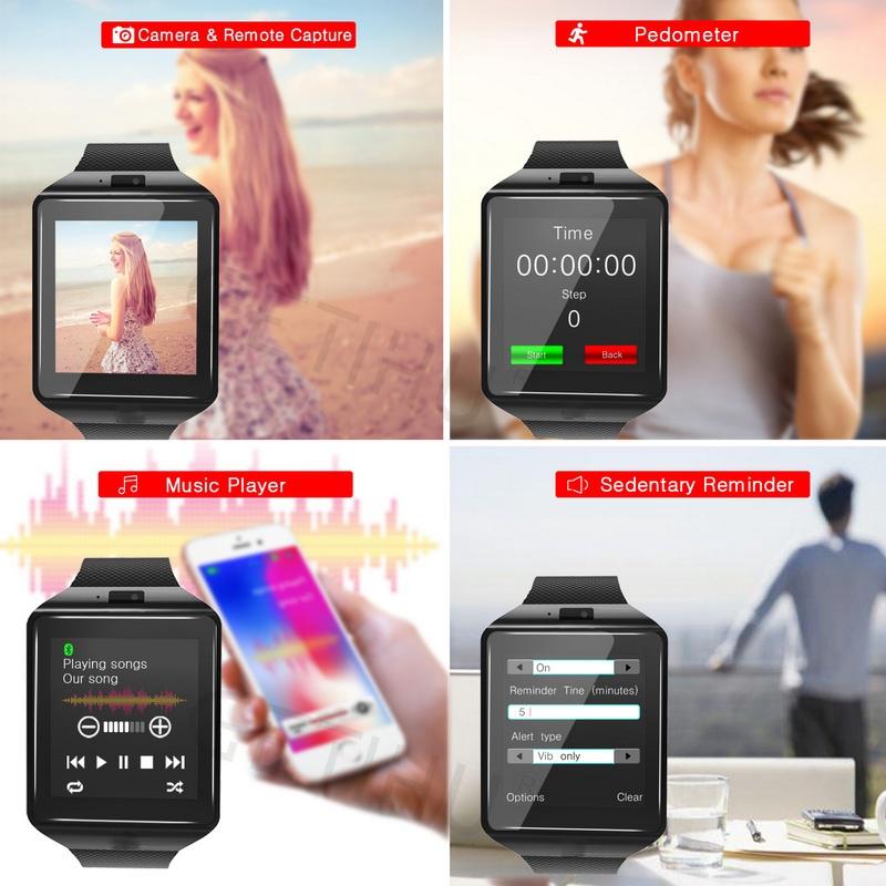 Buy DZ09 Smart Watch Sports Pedometer Android Card Camera Screen Touch