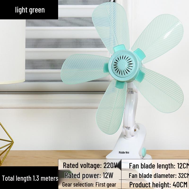 Compact Silent Clip Fan for Dorm and Bedroom