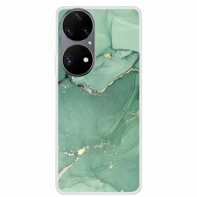 For Huawei P50 Pro Case P50 P50E Clear Fashion TPU Silicone Shockproof Phone Case for Huawei P50 Pro Case P 50 Protective P50Pro