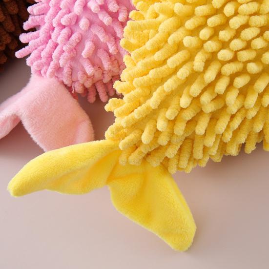 Plush Squeaky Dog Toy Mop Fish Shape Stuffed Crinkle Chew Toy for Aggressive Chewers Interactive Puppy Teeth Cleaning Toy for Small Dogs