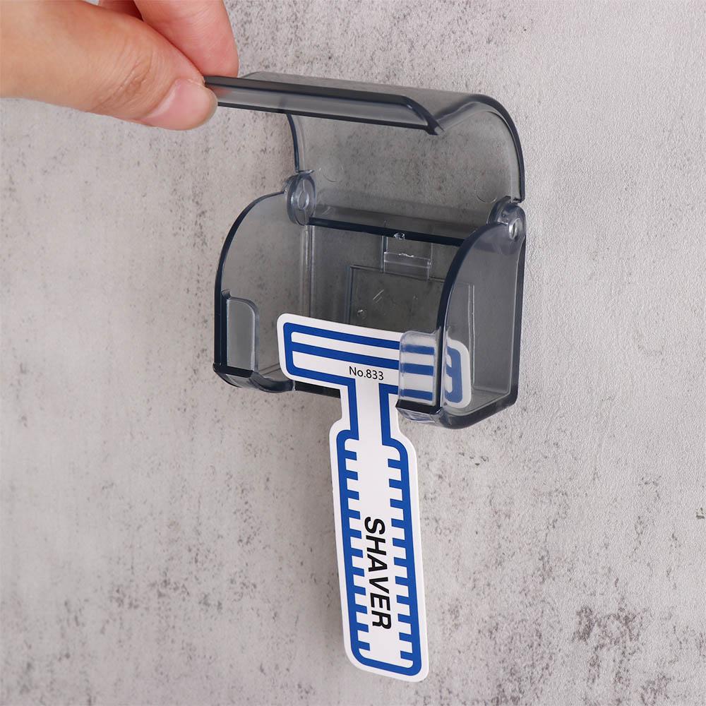 Free Punch Men Razor Hanger Plastic Shaver Holder Bathroom Essentials Toothbrush Holder  Razor