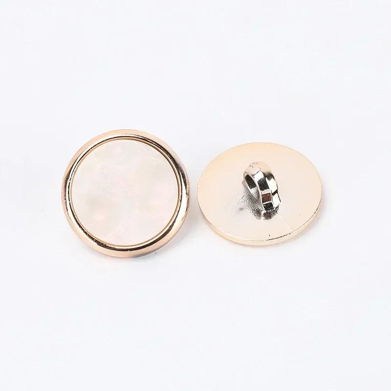 10 pezzi bellissimi bottoni color oro 11/15/21 mm bottoni in plastica di alta qualità con gambo accessori per cucire vestiti