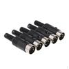 5/pack DIN Plug Male Female Connector Plastic Handle 5-pin