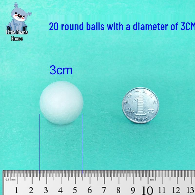 Solid White Styrofoam Balls for Wedding and Festival Decorations - DIY Round Foam Balls