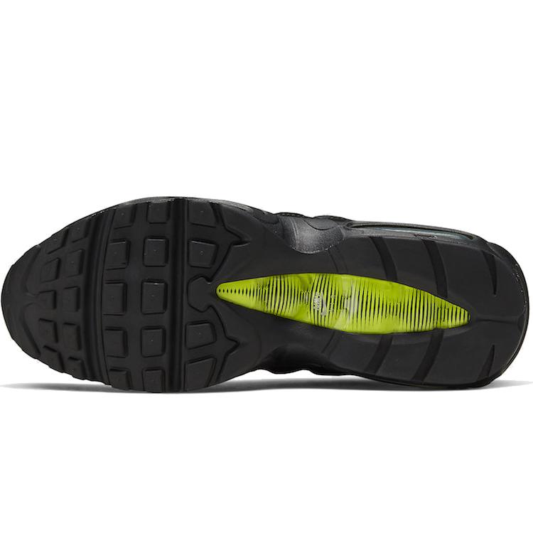 New Nike Air Max 95 Retro Logo Black Grey Volt CV1635-002