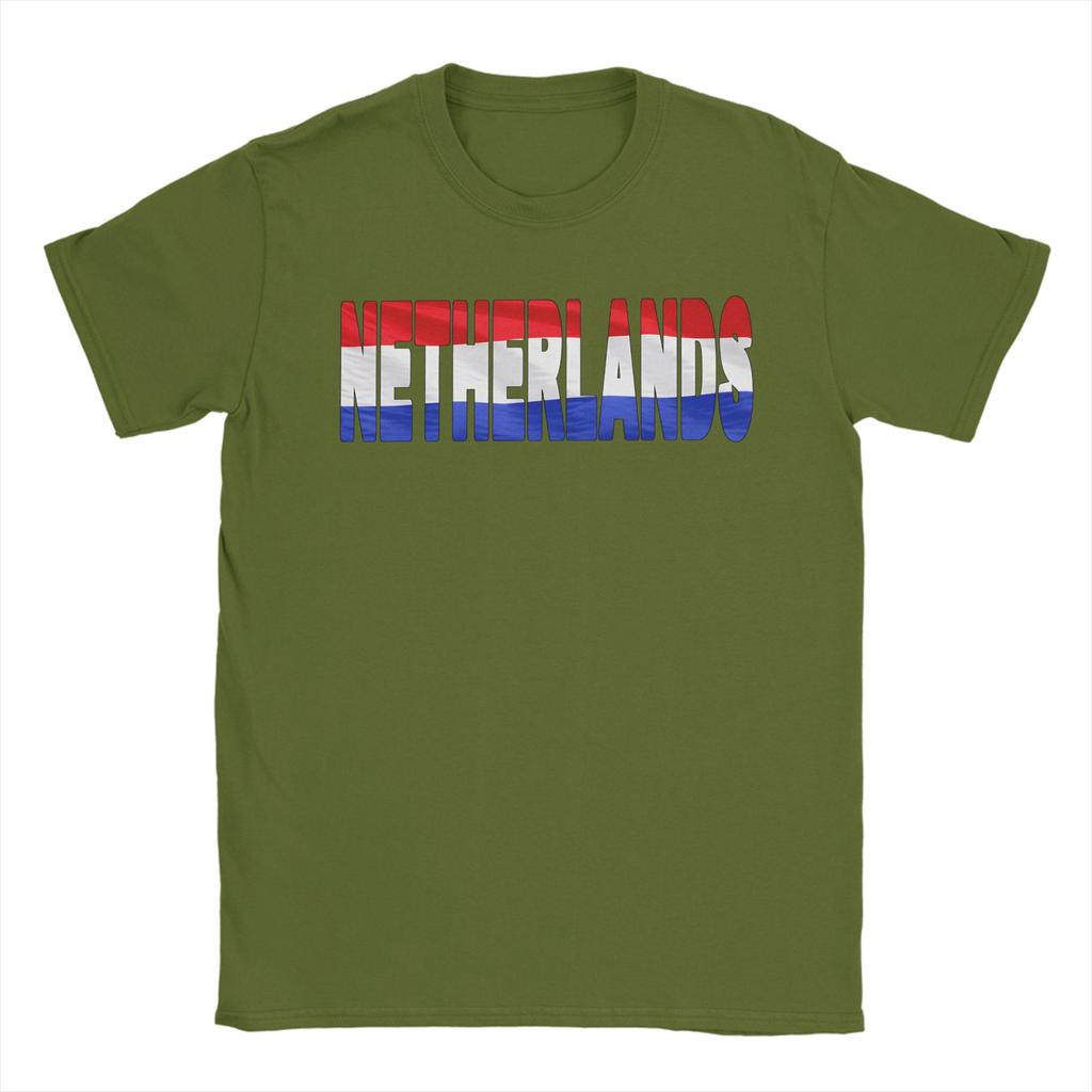 Netherlands Map TShirt Summer Cotton TShirts For Unisex Casual Tshirt Short Sleeves Awesome Clothes