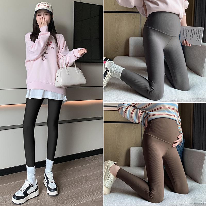 

Spring 2026 Maternity Leggings: Elastic Slimming Tummy Support Skinny Pants XL