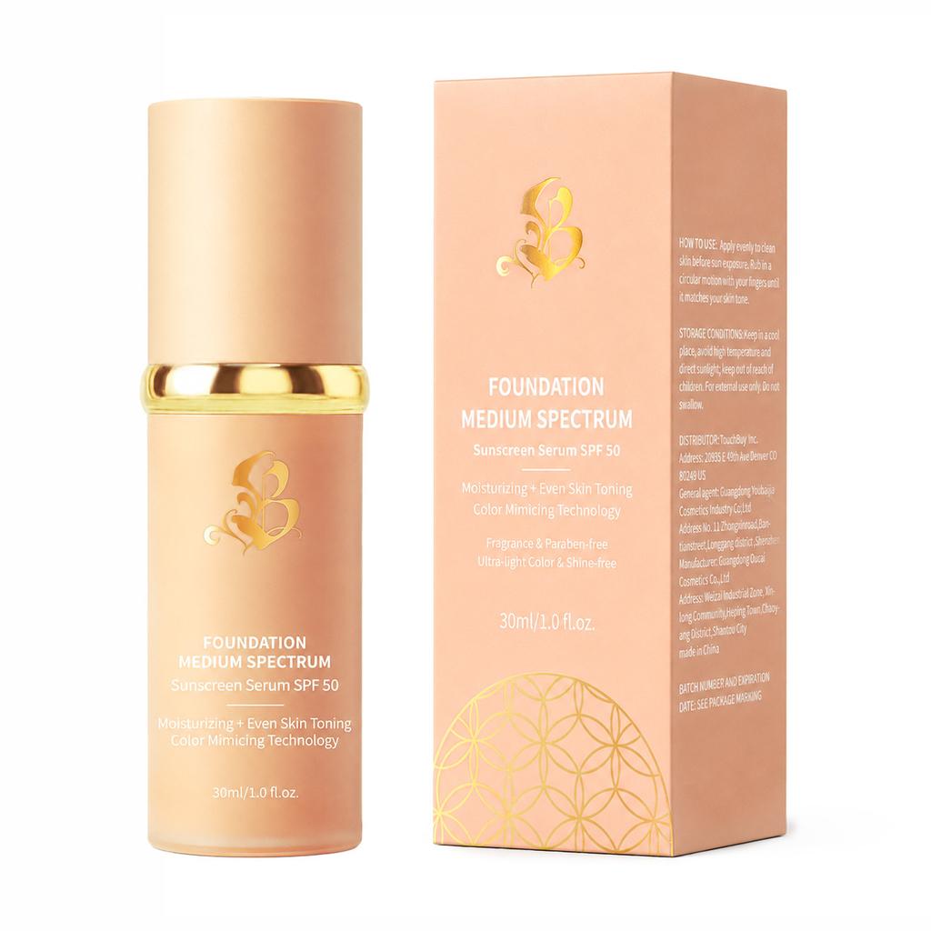 4 In 1 Color Changing Foundation Cream Concealer Long Lasting Hydrating No Caking Durable Comfortable Texture