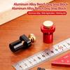 Aluminum Alloy Bench Stop Block Non-Slip Surface Tenon Positioner Block  For Woodworking