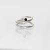 BRILLPIECE Twin stone nail ring