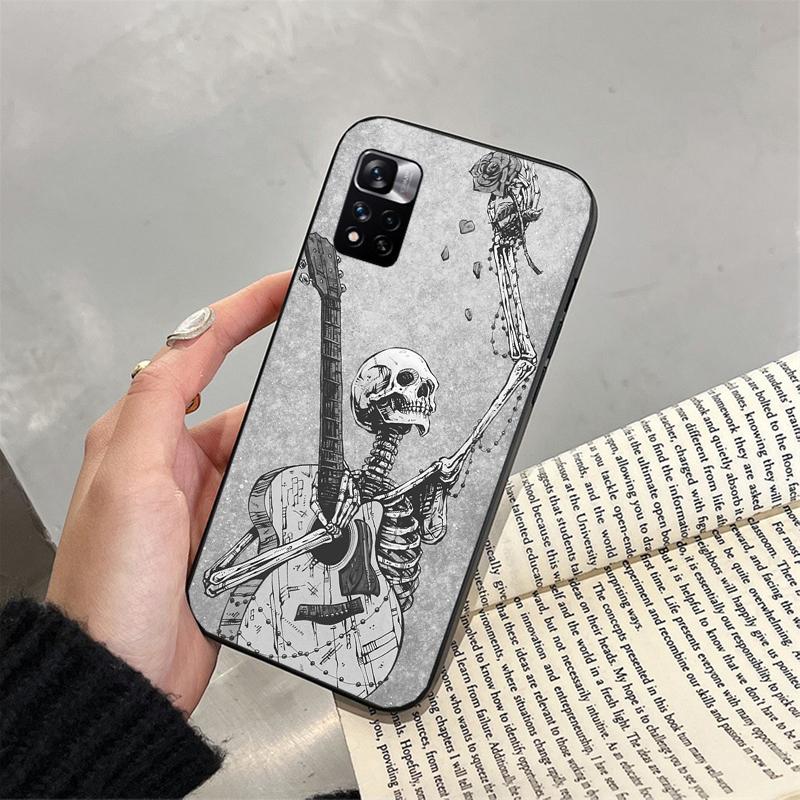 Skeleton Art Phone Case For Xiaomi Redmi Note 13 12 Pro 11S 11 10 Pro 10S 12S Redmi 13 14C 10 13C