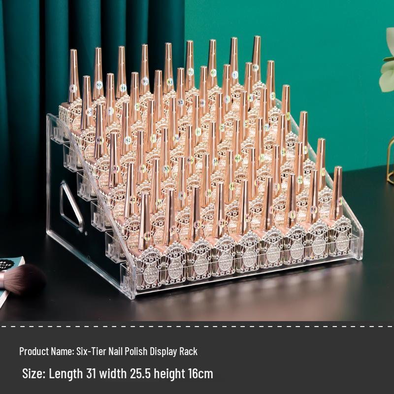 Acrylic Organizer Stand for Nail Polish, Perfume, Lipstick, Essential Oils, and Cosmetics