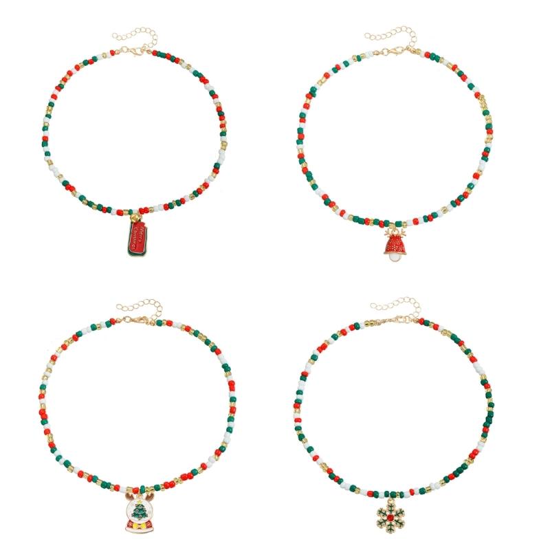 Fanciful Multicolored Sequined Mixture Necklace Comfortable Christmas Decoration For Parties School Incidents Parades