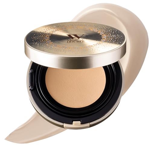 Everlife Bi-Kojun Perfect Meshed Double Medicated Cushion Foundation, 13g [Quasi-drug] (High Coverage, Wrinkle Improvement, Age Spot Prevention, Skin