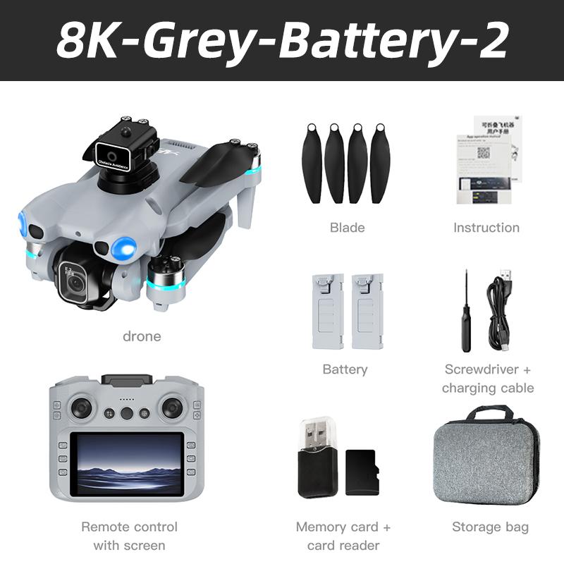 2026 NEW AE5 Drone 4K Professional 8K HD Camera Remote Control with Screen WIFI UAV Brushless Foldable Quadcopter Toy