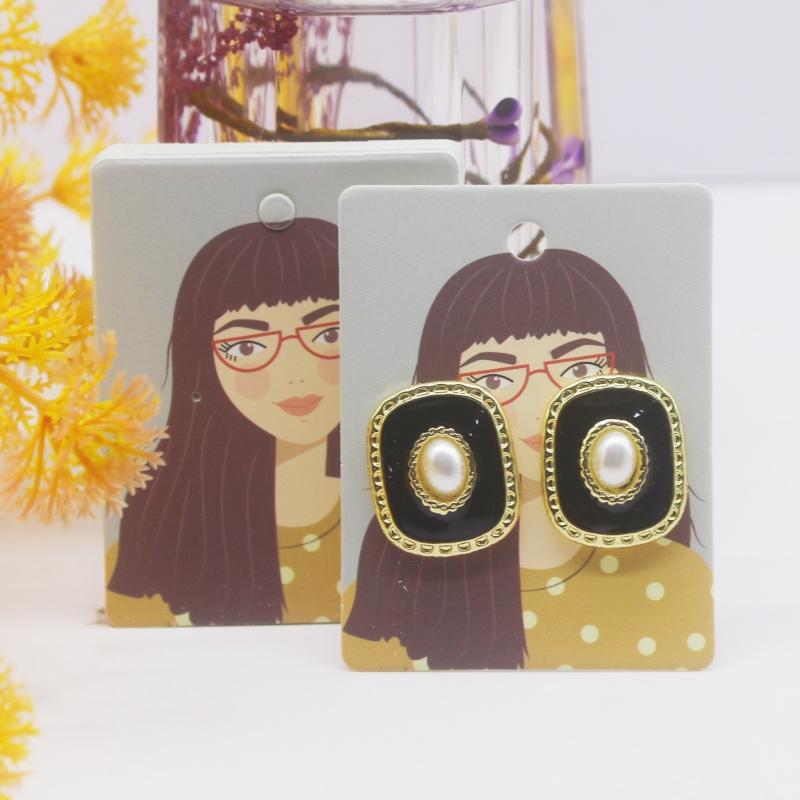 50pc 5x6.5cm Earrings Cards Paperboard Jewelry Newest Arrived Popular Display Cardboard Hot Sale Fashion Design Delicate  Cards