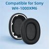 1 pair Protein Leather Headphone Ear Pads for Sony WH-1000XM6 1000XM6 Noise Cancelling