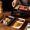 1PC Japanese Style Exquisite Plate Modern Sushi Tray Practical Ceramic Multi Compartment Plate