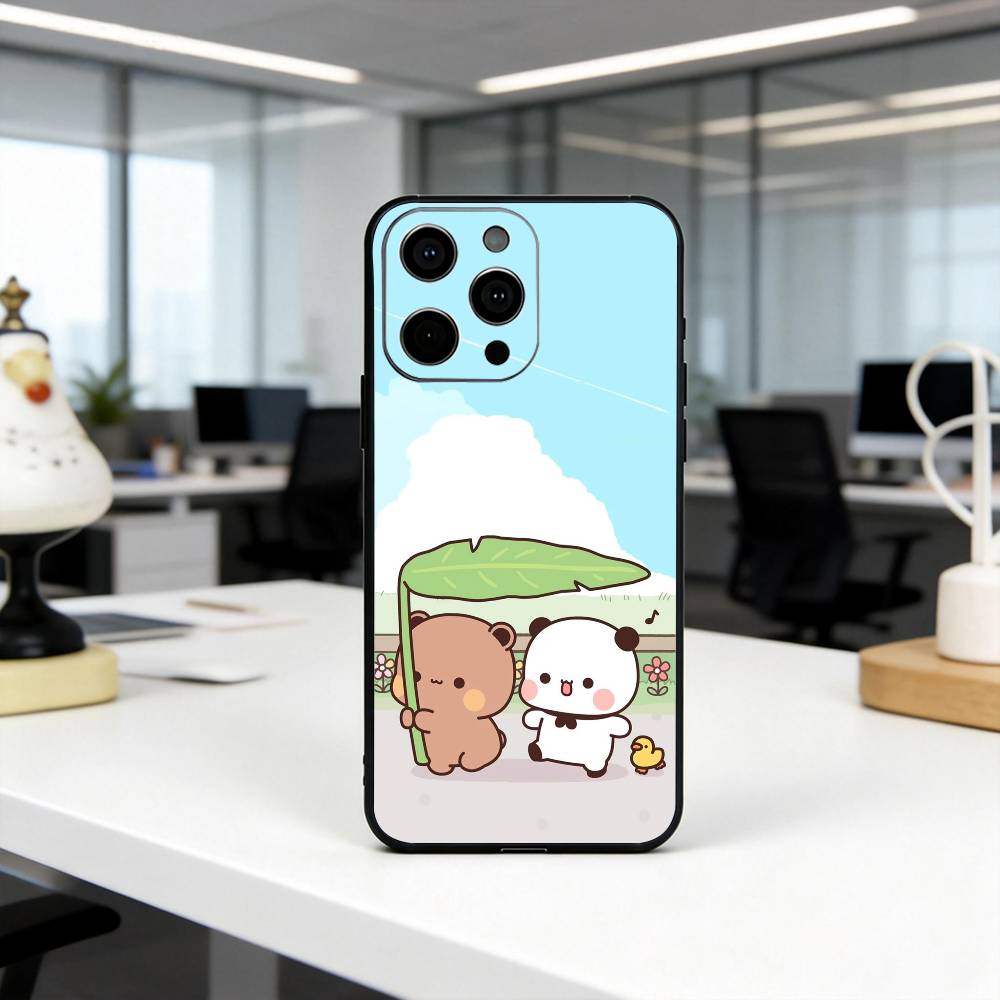 

Funny family B-BUBU D-DUDU-es Phone Case For iPhone 17,16,15,14,13,12,11 Plus,Pro Max,XS,Soft Silicone Black Cover iPhone17PRO