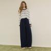 Women's Elastic Waist High-Waist Loose Wide-Leg Pants