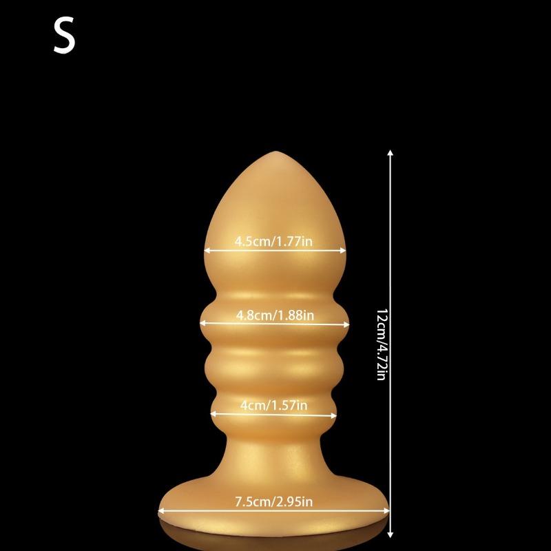 Huge Anal Plug Liquid Silicone Soft Conical Butt Plug Big Anal Dildos for Women Men G-spot /prostate Massage 18+ Sex Toys