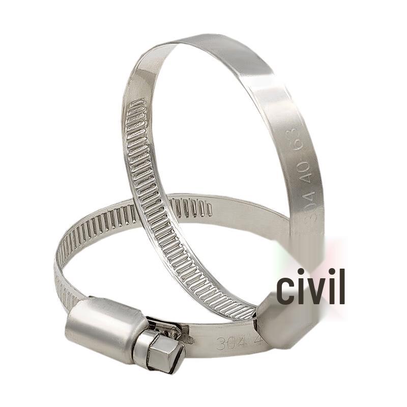 Haistick HK-514 304 Stainless Steel German Hose Clamps 304 SS German Hose Clamp (10 Pcs)