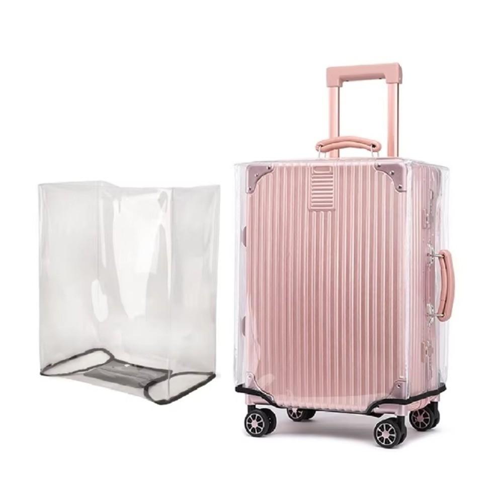 PVC Travel Luggage Cover Full Transparent Waterproof Luggage Protector Cover Wear Resistant Dustproof
