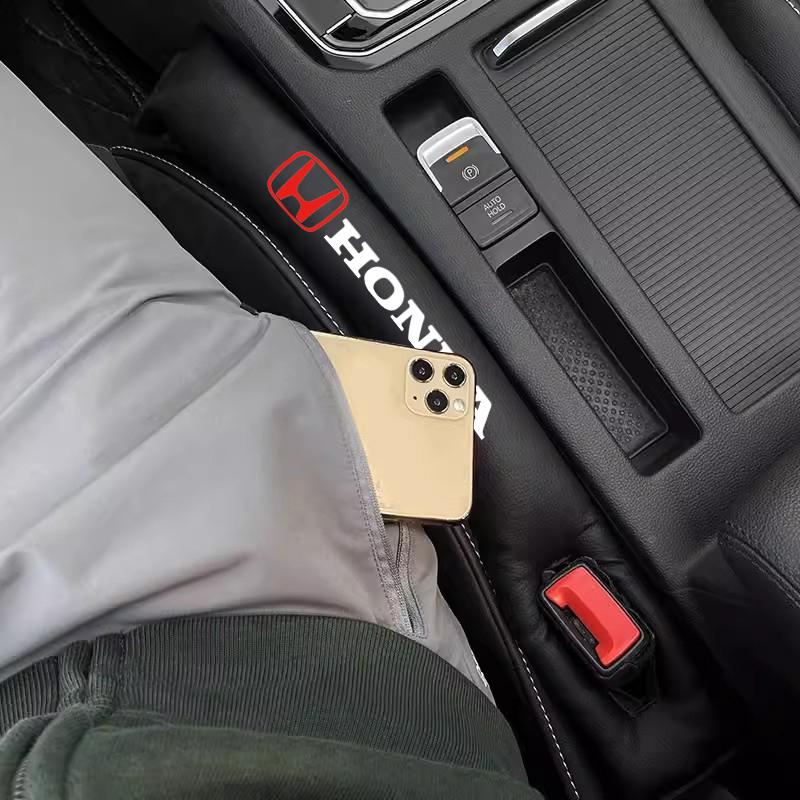 2Pcs Car Seat Gap Filling Plug Cushion Side Seam Leak Proof Strip For Honda Civic Fit Accord City Vezel CR-V S660 Odyssey HR-V