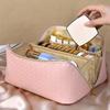 Borsa Cosmetica da Viaggio Grande Capacità Multifunzionale Impermeabile Portatile Organizzatore Trucco con Manico Ideale per Viaggio