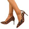 Fashion 2025 Fashion Shallow Women's High Heels New Leopard Print Office and Career Sexy Pointed Toe Plus Size Best Seller Heels Women