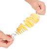 6pcs Stainless Steel Plastic Rotate Potato Slicer Twisted Potato Spiral Slice Cutter Creative Vegetable Tool Kitchen Gadgets Set