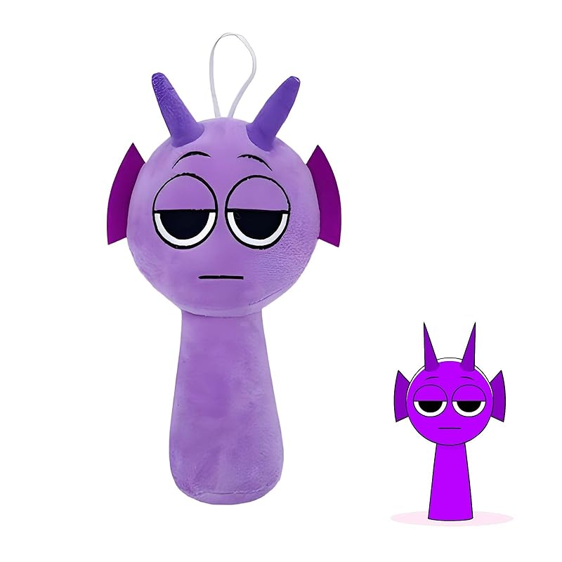 

[Kumomi] Spranky stuffed toy toys purple 22 cm larger cotton doll Around horror games singing monster game figure plush sprunky doll room decoration