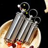 Stainless Steel Sealed Waterproof Pill Box Double Heads Open Pill Bottle Portable Home Outdoor Survival Tank Storage Container