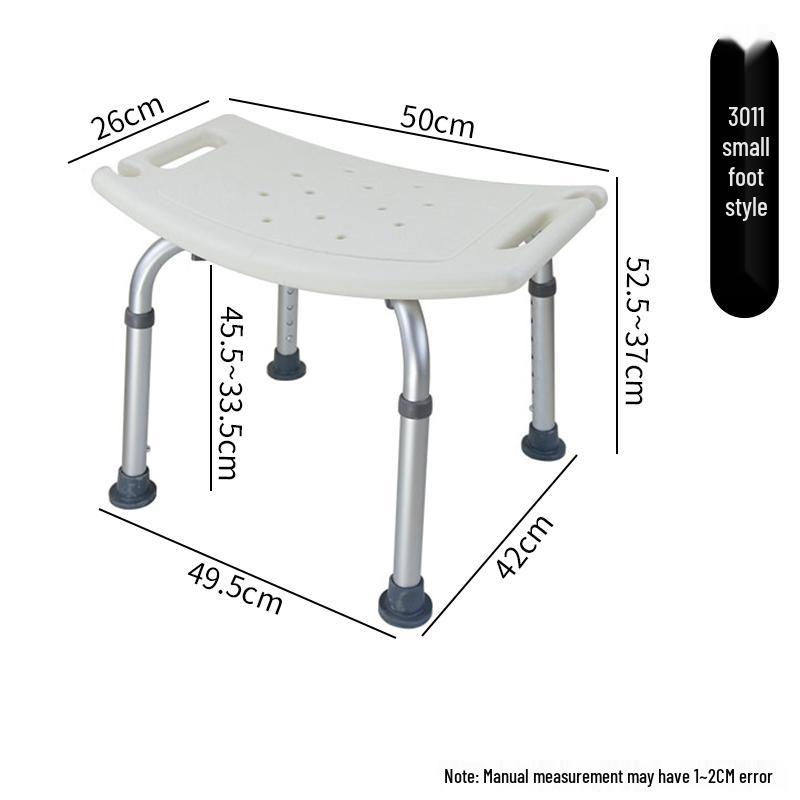 Rutschfester Aluminium-Bade-/Duschhocker für ältere Menschen & Schwangere