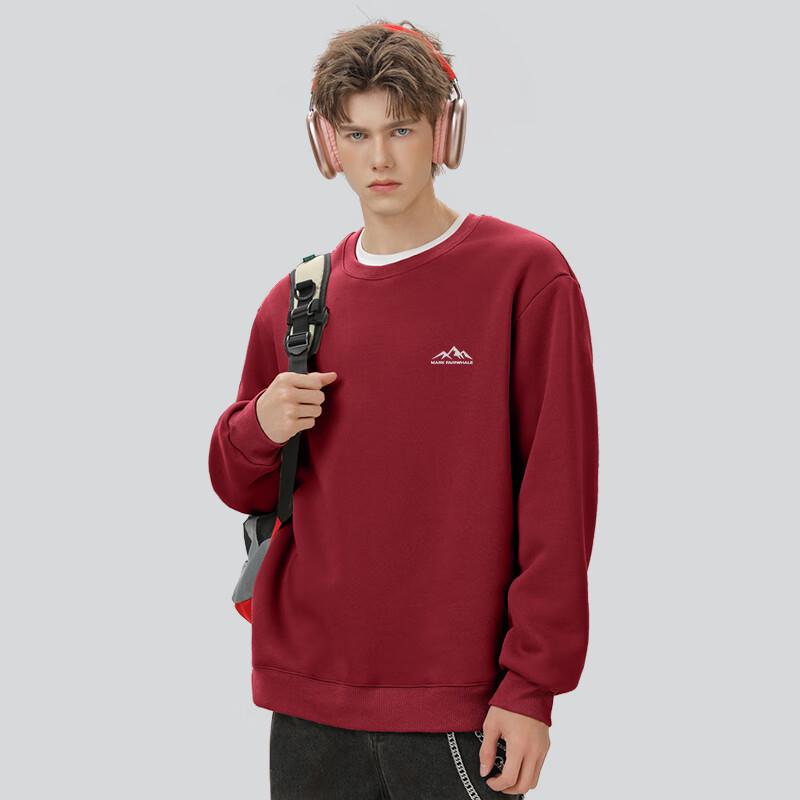 Mark Fairwhale Men's Winter Sherpa Fleece Lined Crew Neck Sweatshirt
