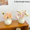 High-End Mini Ceramic Vase Ornament for Fresh Home Decor in Living Room or Dining Table