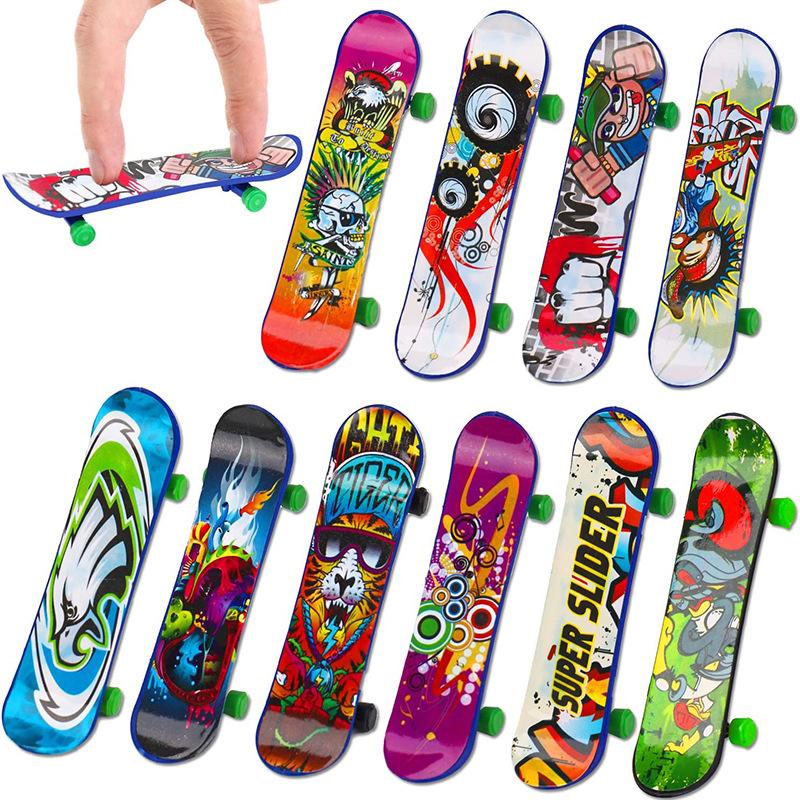 1/10/20Pcs Mini Professional Finger Skateboards Funny Fingertip Fingerboard Anti Stress Sensory Toys For Boys Party Favors Gift