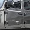 8PCS Door Hinge Cover Trim Accessories for 2018-2024 2025+ Jeep Wrangler JL JLU 2020-2024 2025+ Jeep Gladiator JT (Matt Black)