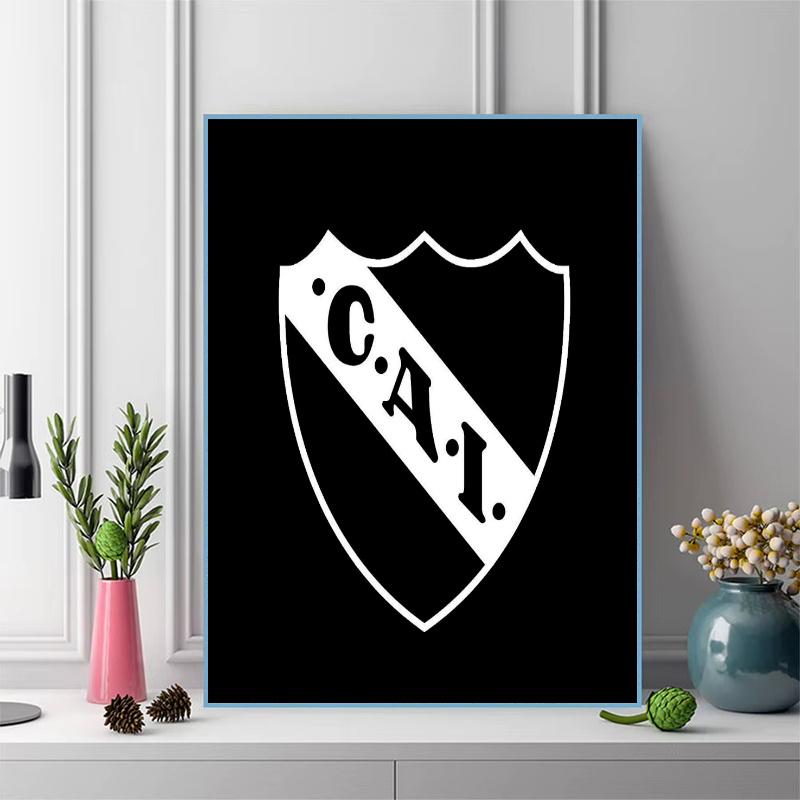 Club Atletico Independiente Pattern 3pcs 100% Round Full Drill 5D DIY Diamond Painting Embroidery Cross Stitch Rhinestone Décor