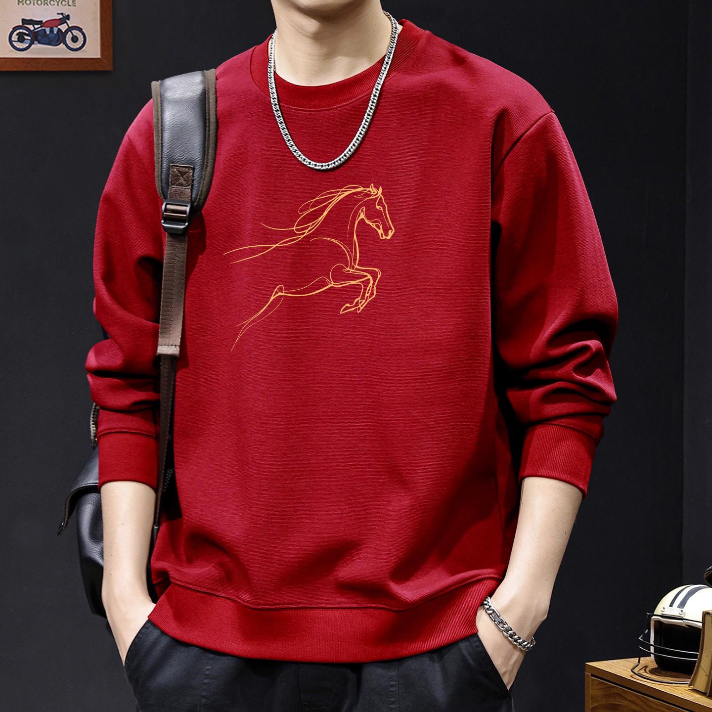 

Men s Trendy Autumn & Winter Loose-Fit Pullover Hoodie - Hong Kong Style Casual Jacket for Couples 3XL (190-220 lbs)