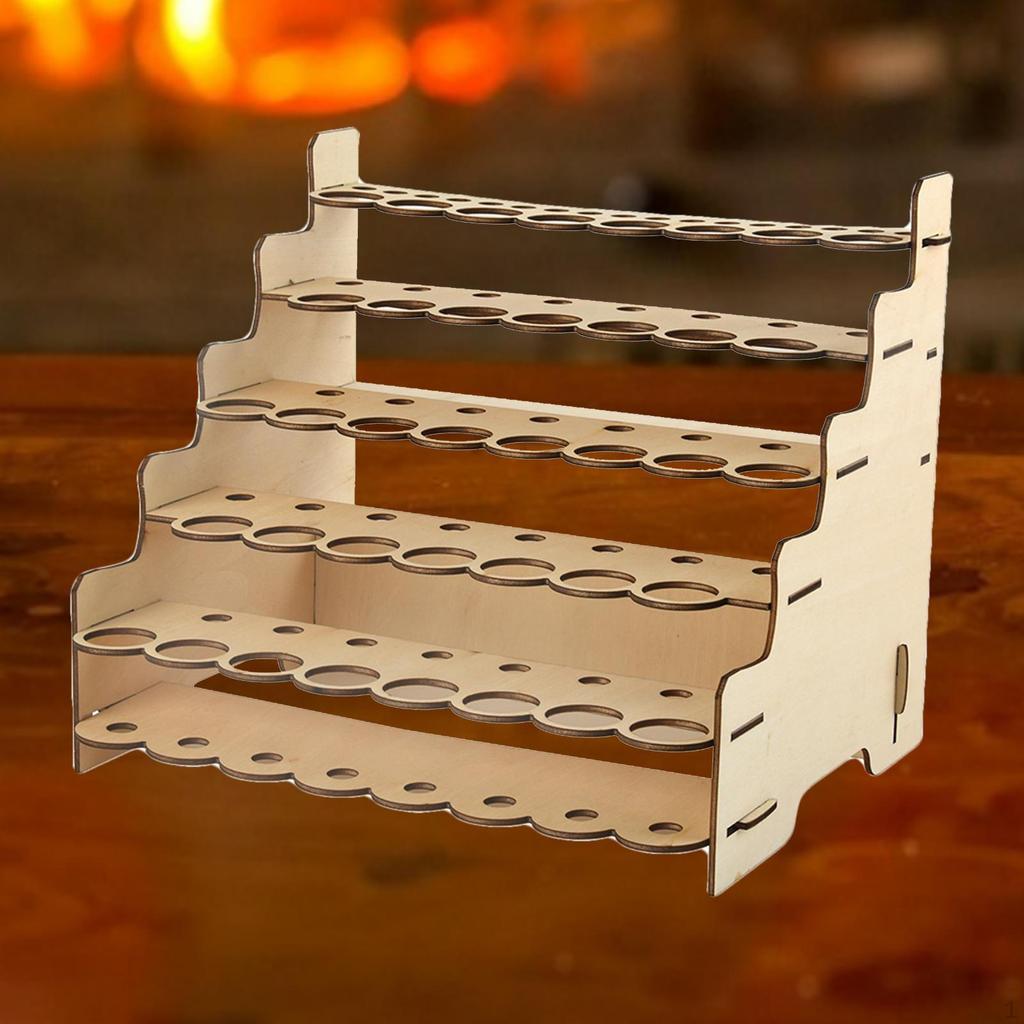 Craft Paint & Brush Organizer Rack, Holds Up To Bottles and Brushes ,