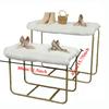 1pc Counter MATS White Blankets Plush Carpets Shelves Exhibition Stands Clothing Stores Window Decorations Acrylic Fibers