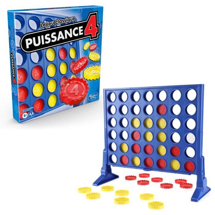 Puissance 4, Le jeu classique, Jeu de société de stratégie, 2 joueurs, dès 6 ans, Hasbro Gaming