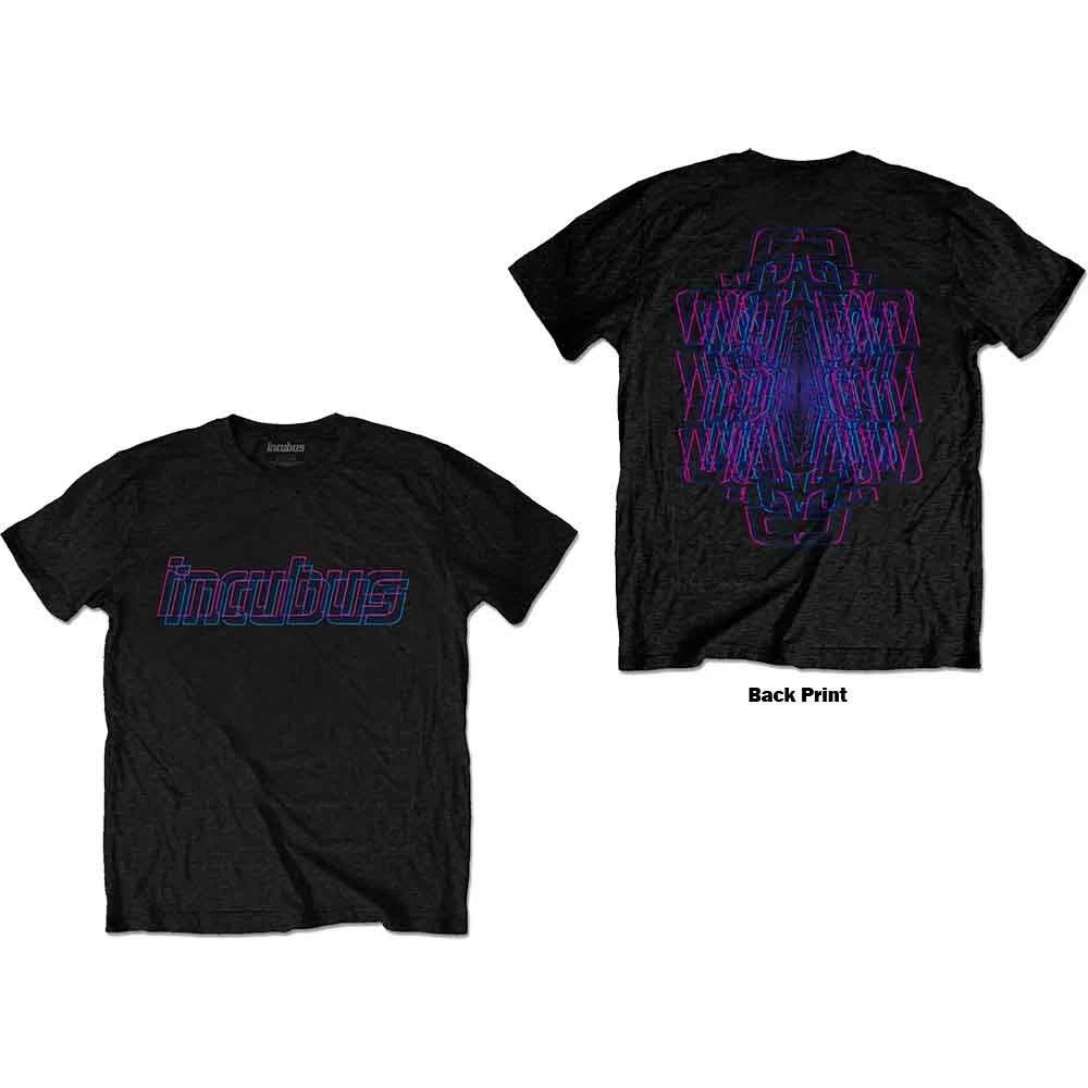 Incubus  Trippy Neon  Black T shirt - NEW XL