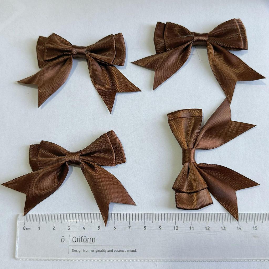 Double-Layer 8-Minute Polyester Swallowtail Ribbon Waist Bow and Headdress Accessory
