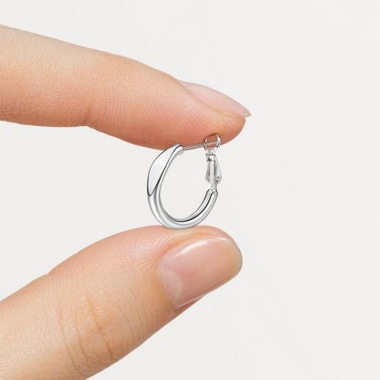 1 Pair Hoop Earrings for Women, Geometric Small Hollow Round Circle Earrings, Minimalist Jewelry Accessories