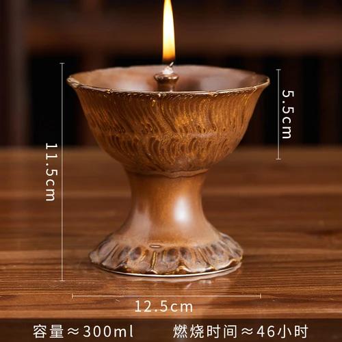 1 Pc Ceramic Butter Lamp Buddhist Temple Supplies Temple Law Society Make Offerings To Buddha Living Room Home Decor Blessing