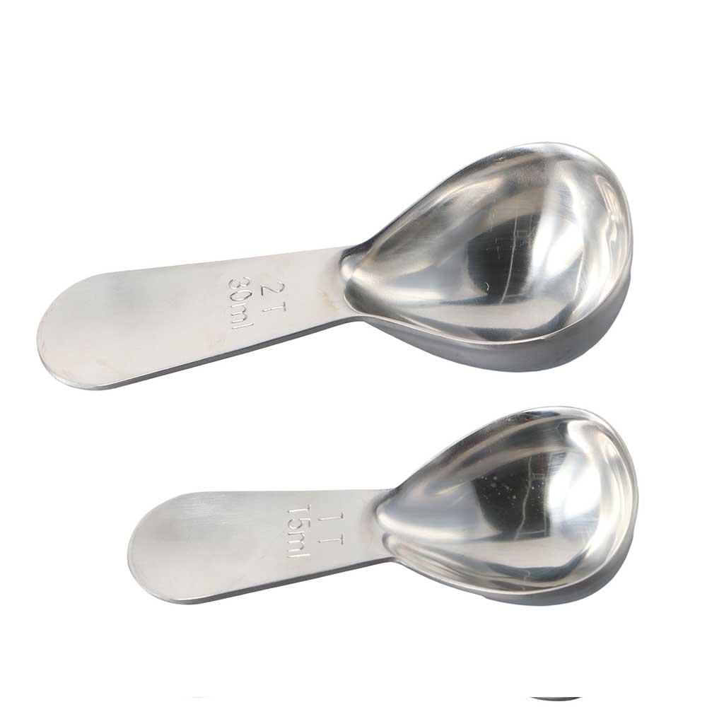 Powder Measure Tool Coffee Beans Stainless Steel Coffee Scoop Tea Spoon Measure Scoop Coffee Spoon